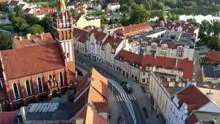 🚁 Historyczne centrum Kętrzyna z lotu ptaka | Kiedyś i dziś